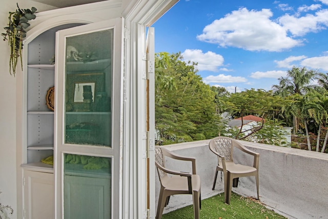 view of balcony