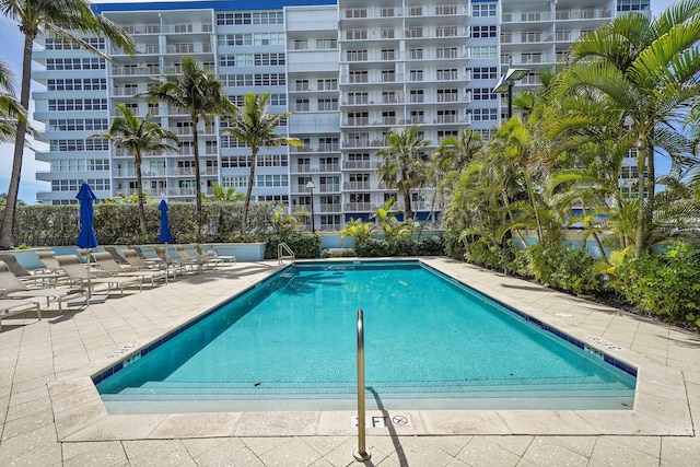 community pool featuring a patio