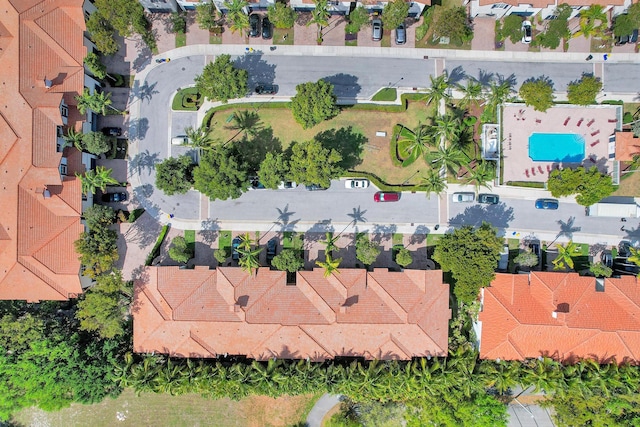 123 E Prive Cir, Delray Beach, FL 33445 - aerial view of a pool area