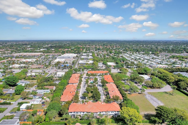 123 E Prive Cir, Delray Beach, FL 33445 - aerial view of property and surrounding area featuring nearby suburban area