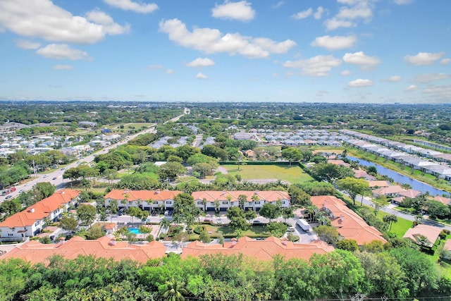 123 E Prive Cir, Delray Beach, FL 33445 - aerial view of residential area featuring a nearby body of water