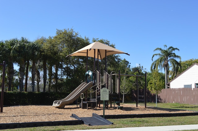 community playground featuring fence