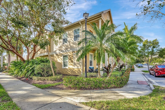 view of front of property featuring stucco siding