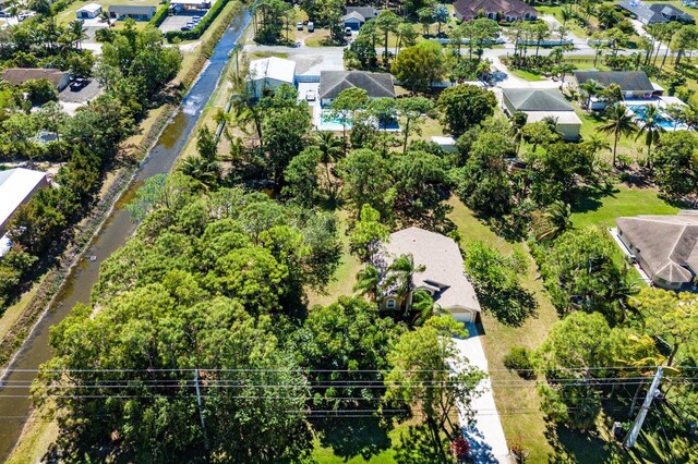 bird's eye view featuring a residential view