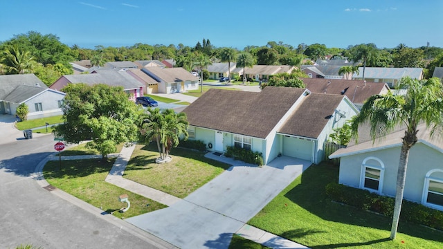 bird's eye view featuring a residential view