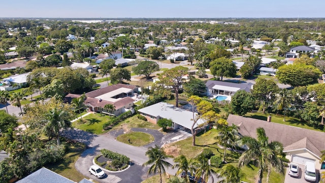 bird's eye view featuring a residential view