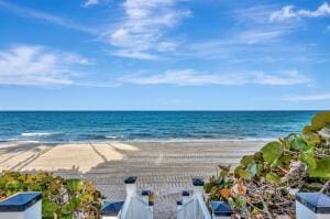 water view with a beach view