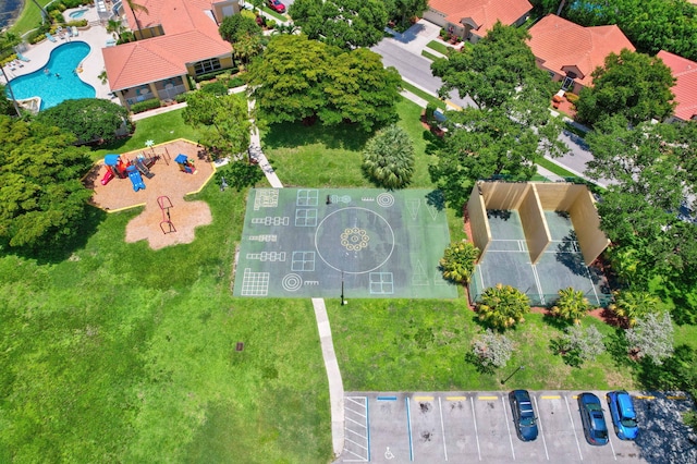 birds eye view of property