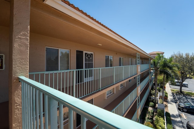 view of balcony