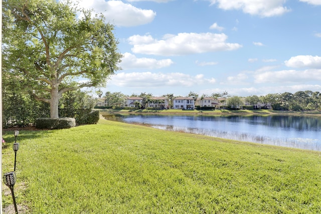 property view of water with a residential view