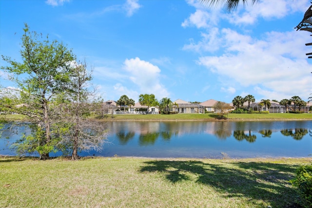 property view of water featuring a residential view