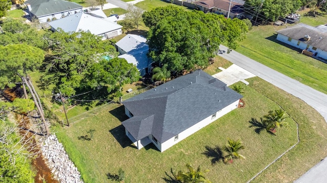 drone / aerial view featuring a residential view