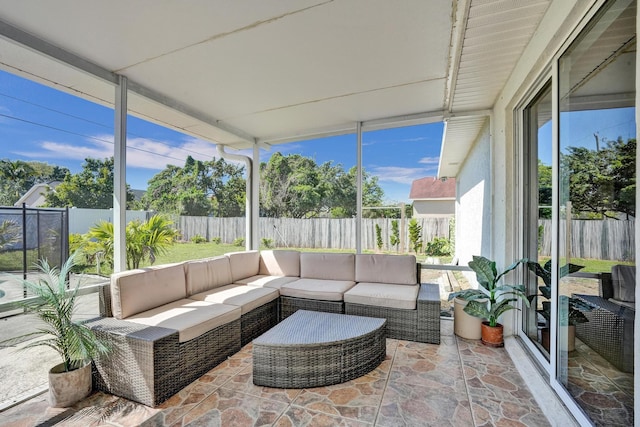 view of sunroom / solarium