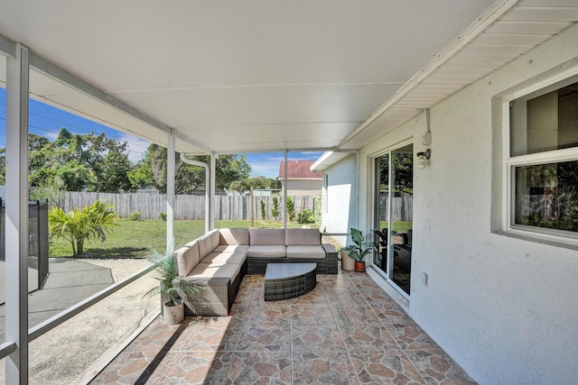 view of sunroom / solarium