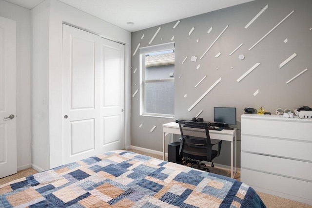 bedroom with baseboards