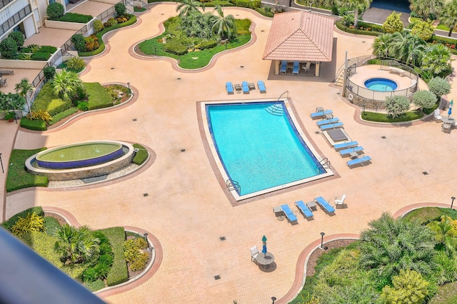 pool featuring a patio