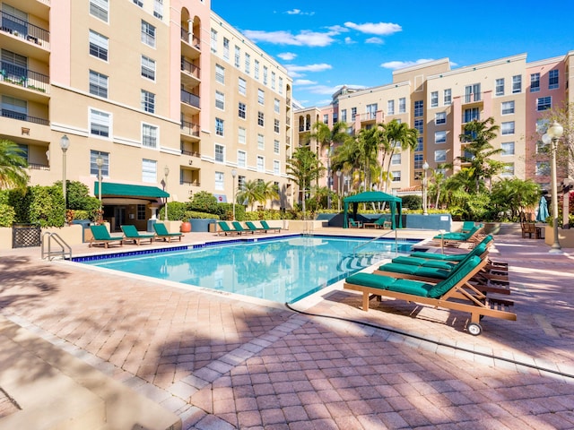 520 SE 5th Ave Unit 2405, Fort Lauderdale, FL 33301 - view of swimming pool with a patio area