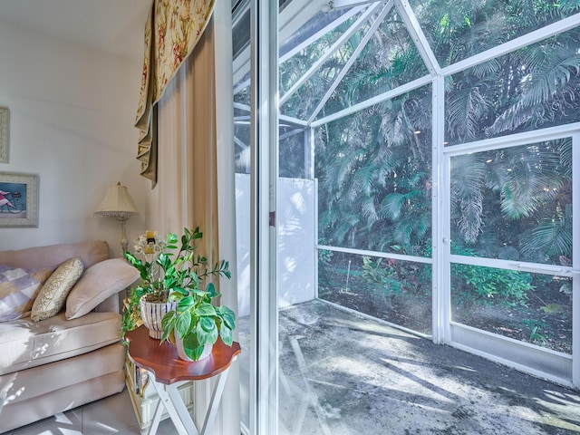 interior space featuring a sunroom