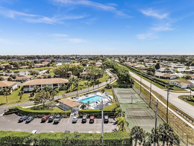 drone / aerial view featuring a residential view