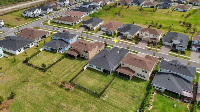 aerial view featuring a residential view