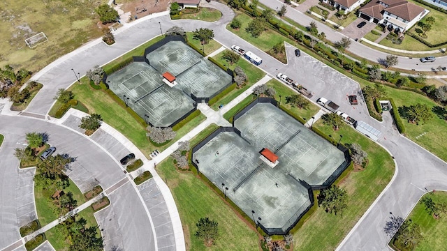 drone / aerial view featuring a residential view