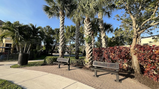 surrounding community with fence