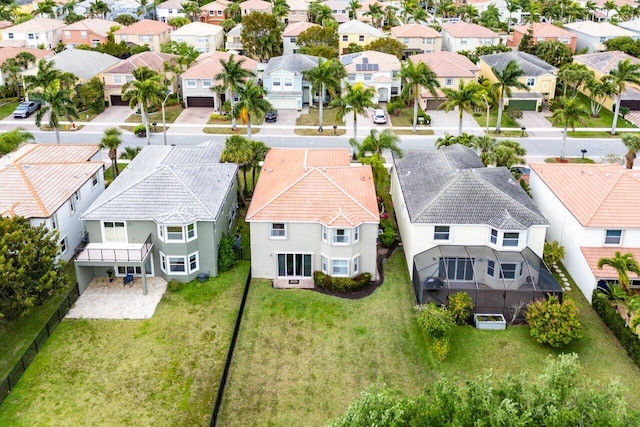 bird's eye view featuring a residential view