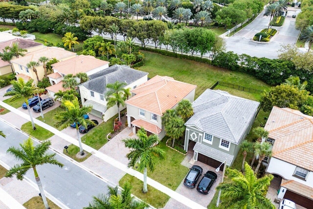 drone / aerial view featuring a residential view