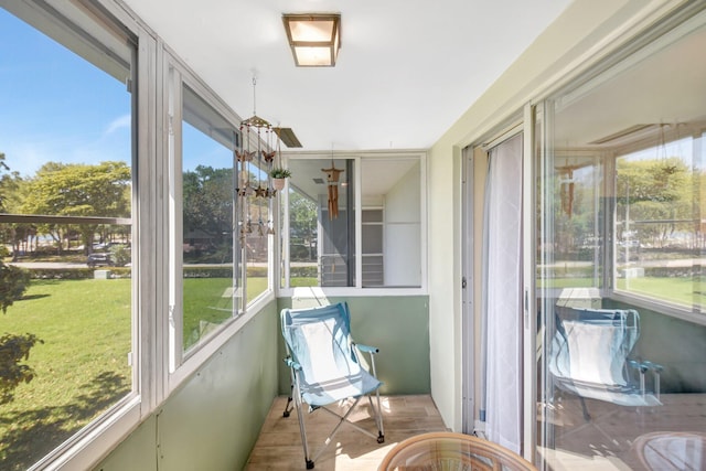 sunroom / solarium featuring a wealth of natural light