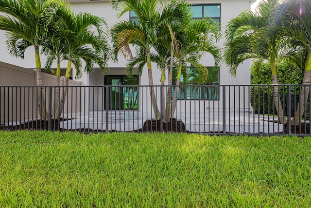 exterior space featuring fence