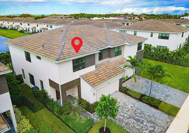 bird's eye view featuring a residential view