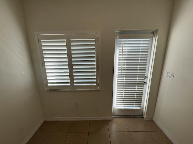 interior space with baseboards