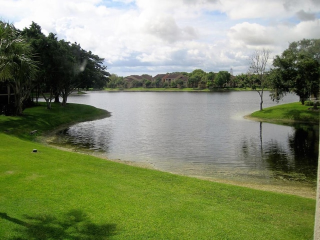 view of water feature