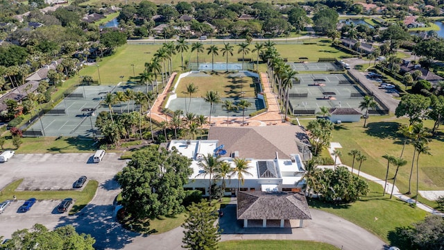 drone / aerial view featuring a residential view