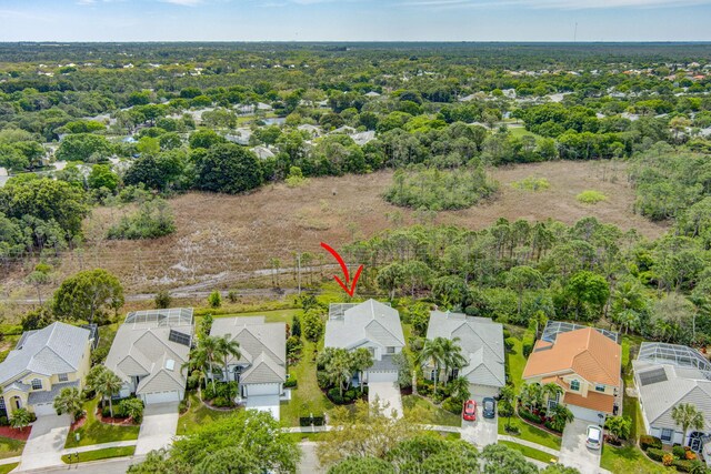 drone / aerial view featuring a residential view