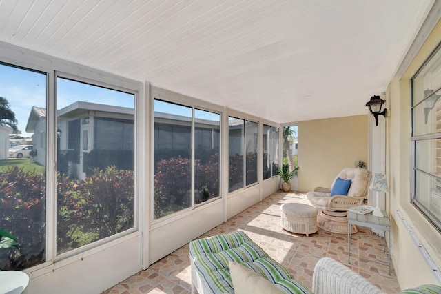 sunroom / solarium with plenty of natural light