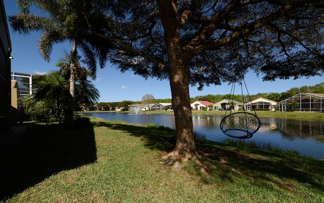 view of water feature