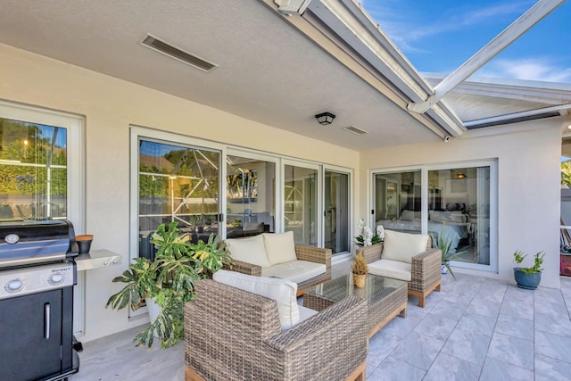 181 Cape Pointe Cir, Jupiter, FL 33477 - view of patio / terrace with grilling area and an outdoor living space