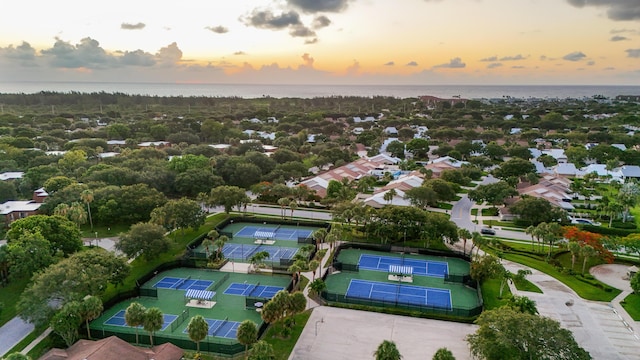 181 Cape Pointe Cir, Jupiter, FL 33477 - aerial view at dusk of a water view