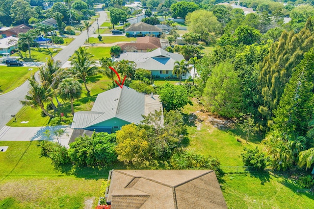 aerial view featuring a residential view