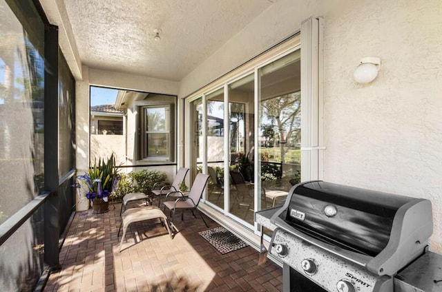 view of sunroom