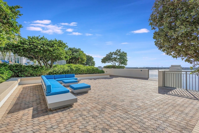 view of patio / terrace featuring outdoor lounge area