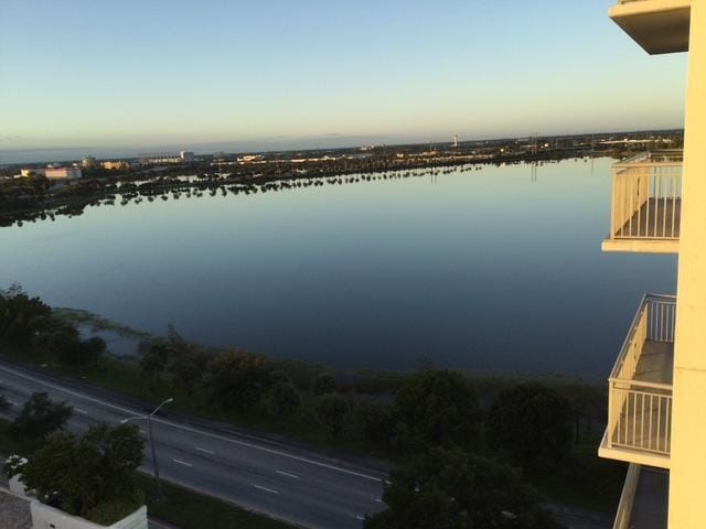 view of water feature