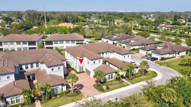 birds eye view of property featuring a residential view
