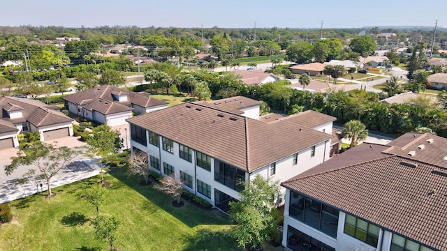 drone / aerial view featuring a residential view