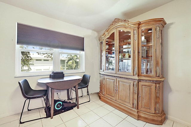 view of dining area