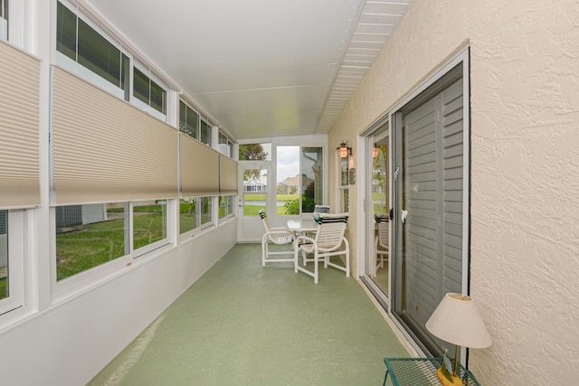 view of sunroom / solarium