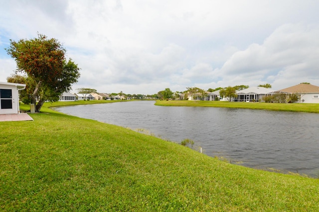 view of water feature featuring a residential view