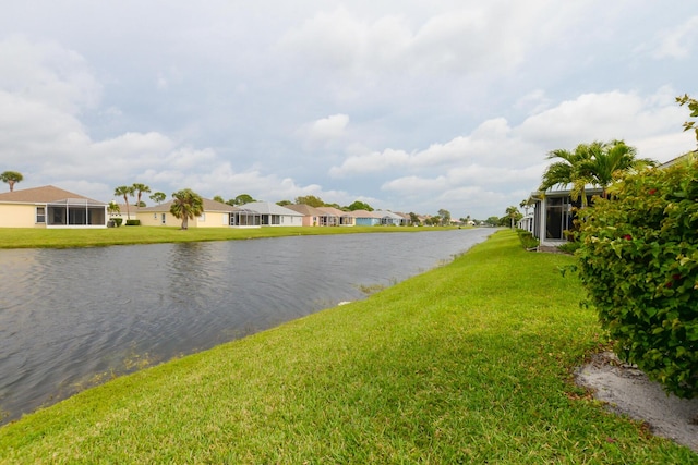 view of water feature featuring a residential view