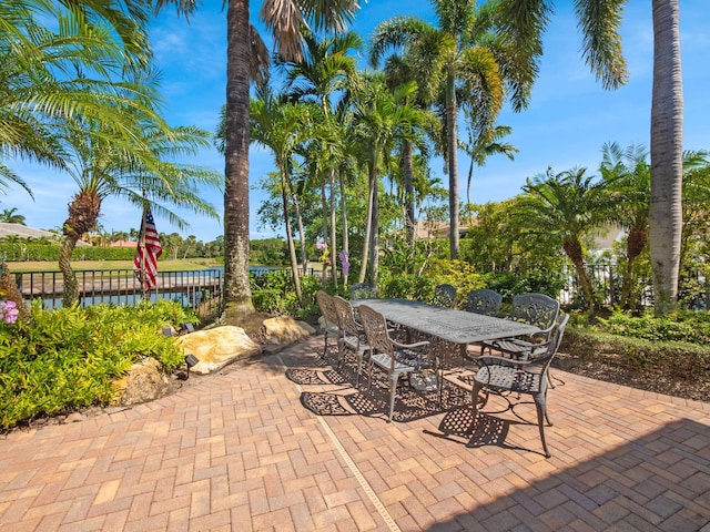 view of patio / terrace featuring outdoor dining space